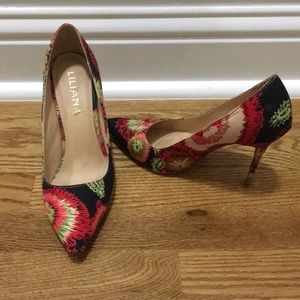 Floral Multi Color 4 inch heels